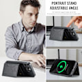 Miniatyrbillede 8 af 11: M2 Magnetisk Wallet Case til iPhone 16 Pro Max - Sort