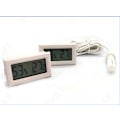 Miniatyrbild 1 av 5: 2 Stycken Elektronisk Termometer Hygrometer Inbyggd Digital Termometer Hygrometer med Sladd (Celsius Vit)