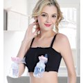 Miniatyrbillede 3 af 4: Sort Håndfri Amme-BH Brystpumpe Plus Size Maternity Amme-BH Ammeundertøj,