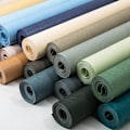 Miniatyrbillede 3 af 4: Tapet Ensfarvet Silke Non-woven Tapet (016 Cyan (Pensellim/Ikke-selvklæbende)),