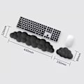 Miniatyrbillede 2 af 6: Håndledsstøtte til tastatur, af blødt memoryskum