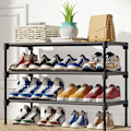 Miniatyrbillede 6 af 8: Skohylde / Skostativ / Skoopbevaring – Metalhylde til Hallen model 2