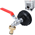 Miniatyrbillede 1 af 5: 1000L Tankhane med Adapter til Havslange, S60X6 IBC Hanekobling