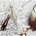 Miniatyrbillede 3 af 5: 58 stk. Malet Julekugler Gaveæske Juletræ Vedhæng Juledekorationer, Guld Kaffe
