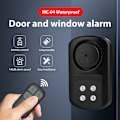 Miniatyrbillede 2 af 9: Alarmsensor til døre og vinduer IP67 vandtæt Svart Sort