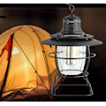 Miniatyrbild 3 av 4: Retro Hästlykta för Utomhusbruk COB Campinglampa Hängande Campinglykta Portabel Nödbelysning (KS-8026 Svart)