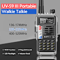 Miniatyrbild 2 av 4: BAOFENG UV-S9 III Tri-Band Bärbar Walkie Talkie 10W Hamradio 2 Antenner 10KM Lång Räckvidd VOX Funktion 128CH, Gul