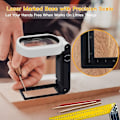 Miniatyrbillede 5 af 5: 25X 10X Stand Lup med Foldbart Stativ og LED-lys til Læsning, Reparation, Syning - 85 x 55 mm