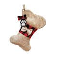 Miniatyrbild 1 av 5: Julstrumpor för husdjur, juldekorationer, julstrumpor, presentpåsar, julartiklar (Burlap Bones)