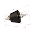 Miniatyrbild 5 av 5: Luftkonditionering extern maskin fäste bullerreducering stötdämpande dyna luftkonditionering fotdyna stötdämpare dyna stöd typ 4-pack