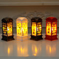 Miniatyrbillede 5 af 5: LED Natlampe Telefonboks Dekorationslys Julegave, Snemand Stil - Hvid