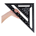 Miniatyrbillede 4 af 4: Raitool AR01 43X30X30cm Trekant lineal i aluminiumslegering Metrisk Sort Trekant lineal