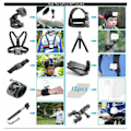 Miniatyrbillede 2 af 11: 20-i-1 Tilbehør til GoPro Hero 8/9, DJI Svart