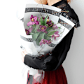 Miniatyrbild 6 av 6: Elegant vattentätt blommigt omslagspapper - 20 ark Aldrig att skiljas Svart Sort