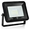 Miniatyrbild 1 av 4: Hengda 10W LED Strålkastare Svart Rörelsesensor Varmvit 3000K