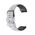 Miniatyrbillede 1 af 3: Urrem til Garmin Fenix 5X, 5X Plus, 6X, 6X Pro, 3, 3HR, 2 - 26 mm Svart + Vit Sort + Hvid