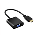 Miniatyrbillede 3 af 3: HDMI til VGA HD Adapterkabel med Lyd- og Video Strømtilslutningskonverter Egnet til Computer, Desktop, Laptop, PC