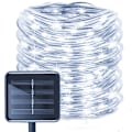 Pikkukuva 1 / 5: LED-valosarja aurinkokennolla, kupariputkivalosarja, juhlavat koristevalot (vaalea valkoinen)