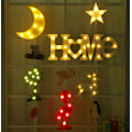 Miniatyrbillede 4 af 5: LED Neon Modellamper, Ornament Natlamper, Julepynt Natlamper (Grønne Kokoslamper),
