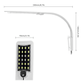 Miniatyrbillede 5 af 5: Akvarium LED belysning x5 clip lys landskabslys 10W blå og hvidt lys hvid skal 220v enkelt rundt stik 2-59 sæt