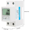Miniatyrbild 2 av 4: Enfas LCD Digital Display Energimätare 5-80A 220V 50Hz KWh Strömförbrukningsmätare DDM15SC
