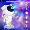 Miniatyrbillede 5 af 5: Astronaut Galaxy Stjerneprojektor Stjernenatlys, Astronaut Lysprojektor med Nebula, Timer og Fjernbetjening, Soveværelse og Loftprojektor