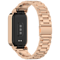 Miniatyrbillede 3 af 4: Armbånd i rustfrit stål til Xiaomi Band 9 Active og Redmi Band 3 Rose guld Rose guld
