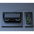Pikkukuva 3 / 5: Langaton Bluetooth-kaiutin, IPX7 vedenpitävä ja värikäs valoääni (punainen)