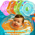 Miniatyrbillede 3 af 5: Baby Svømmering Oppustelig Baby Spædbarn Småbørn Badekar Brusebad Halsring Krave Legetøj Flyde Sikkerhedsring Poolhjælpemidler, Model: Grøn,