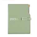 Miniatyrbillede 1 af 3: 2023 planlægningsbog A5 skema denne ene side sub-dag kalender bog planlægningsbog (seneste smaragdgrønne version juni-maj 2023)