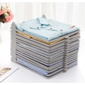 Miniatyrbillede 2 af 4: 6 Stykker Grå Lazy Folding Clothes Board Hjem Garderobe Tøj Bukser Garderobe Tøjopbevaring 35,5*29CM Stor,