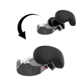 Miniatyrbillede 3 af 4: Silikonebeskyttelsesetui til Apple Vision Pro Svart Sort