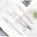 Miniatyrbillede 3 af 3: Mekanisk Penholder 0.5 Hexagonal Penholder Transparent Frosted Student Automatisk Blyant (2B Blyant 0.5mm Ti Stykker),