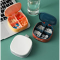 Miniatyrbild 5 av 5: Bärbar Förpackning Mini Förseglad Förvarings Pillerask*2 (Vit)