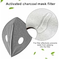 Miniatyrbillede 3 af 5: Cykelmaske Vindtæt Støvtæt Anti-dug Aktivt Kul Maske Mesh Åndbar Hængende Øre Orange One Size 4 stk