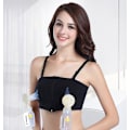 Miniatyrbillede 2 af 4: Sort Håndfri Amme-BH Brystpumpe Plus Size Maternity Amme-BH Ammeundertøj,