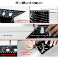 Pikkukuva 2 / 5: 45°90° Alumiiniseoksesta valmistettu piirto-kulmaviivain pysäytyspisteen mittari 3D-puutöihin