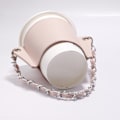 Miniatyrbillede 4 af 5: Bærbar Kaffekopholder, PU Læder Drikkevaretaske, Termisk Isolering og Bærbar Hængende Type Termisk Isolering Kopholder (Grøn),