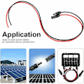 Miniatyrbillede 4 af 5: 5 meter 12 AWG solpanel forlængerkabel med MC4 hun- og hanstik adapter kit (5m rød + 5m sort)
