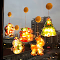 Miniatyrbillede 3 af 5: LED Juledekorationslys (Julemanden leverer gaver)