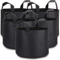 5-pack 5 gallon tygväxthusväskor med etiketter för hemmaträdgårdsarbete