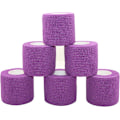 Pikkukuva 1 / 5: 6 kpl Itsekiinnittyvä side Kohosiivinen side Itsekiinnittyvä siderulla Joustava fleece-side Kohosiivinen urheiluteippi Alleray Testattu Violetti, 5 cm