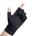 Miniatyrbillede 2 af 4: Fiske ridehandsker solcreme sommer tynd is silke halv finger to fingre medium størrelse eksponerede to fingre grå