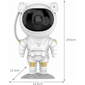Miniatyrbillede 2 af 5: Astronaut Galaxy Stjerneprojektor Stjerneprojektionslampe Havbølge Natlys til Børn Kreativ Gave Soveværelsesdekoration Hovedbelysning,