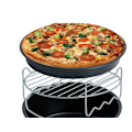 Pikkukuva 2 / 5: Air Fryer -lisätarvikkeet, kakkuvuoka, pizzapelti, 3-osainen setti
