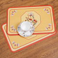 Miniatyrbillede 3 af 5: 45cm*30cm Let Luksus Retro Stil Blomster Læder Western Dækkeserviet, Vandtæt og Olietæt Varmeisoleringspude, Borddækkeserviet (Tassel Begonia),