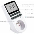 Miniatyrbillede 4 af 5: Elektrisk Stikkontakt Timer, Ugentlig Elektrisk Stikkontakt Timer med 10 Programmer, 24/7 Programmerbar Stikkontakt med LCD Skærm (1 STK)