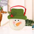 Miniatyrbillede 3 af 5: Julegodtepose Æblepose Gavepose, Snemand Dukke Tote Bag LWD-05