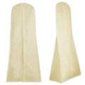 Miniatyrbillede 1 af 3: Støvbeskyttelses Opbevaringspose til bryllup helkjole Beige Beige M