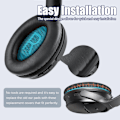 Miniatyrbild 8 av 8: Öronkuddar för Bose QC35 I/II, QC25, QC15, QC 2 AE 2, AE 2i, AE 2w, SoundTrue, SoundLink Blå Blå